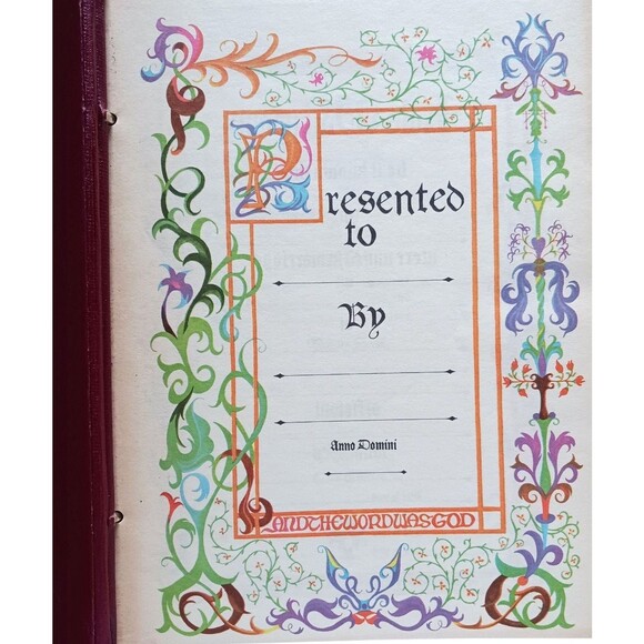 1959 Vintage Large Holy Bible King James Authorized Version J J Little & Ives Co - Picture 5 of 6